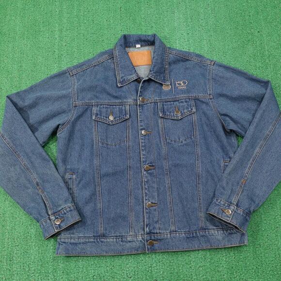 Union Pacific Denim Jacket Mens XL Trucker Embroidered Portland Service Unit - Picture 5 of 12